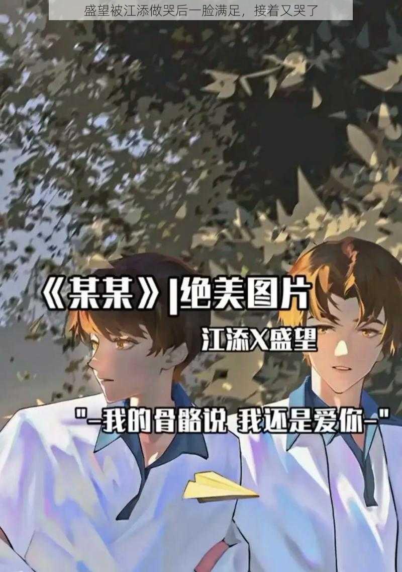 盛望被江添做哭后一脸满足，接着又哭了